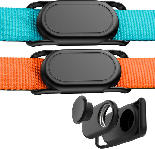 2-Pack Waterproof Silicone Dog Collar Holder for Samsung Smart Tag 2 - Anti-Lost and Scratch Resistant GPS Tracker Case for Cats and Pets, Compatible with Various Collar Widths