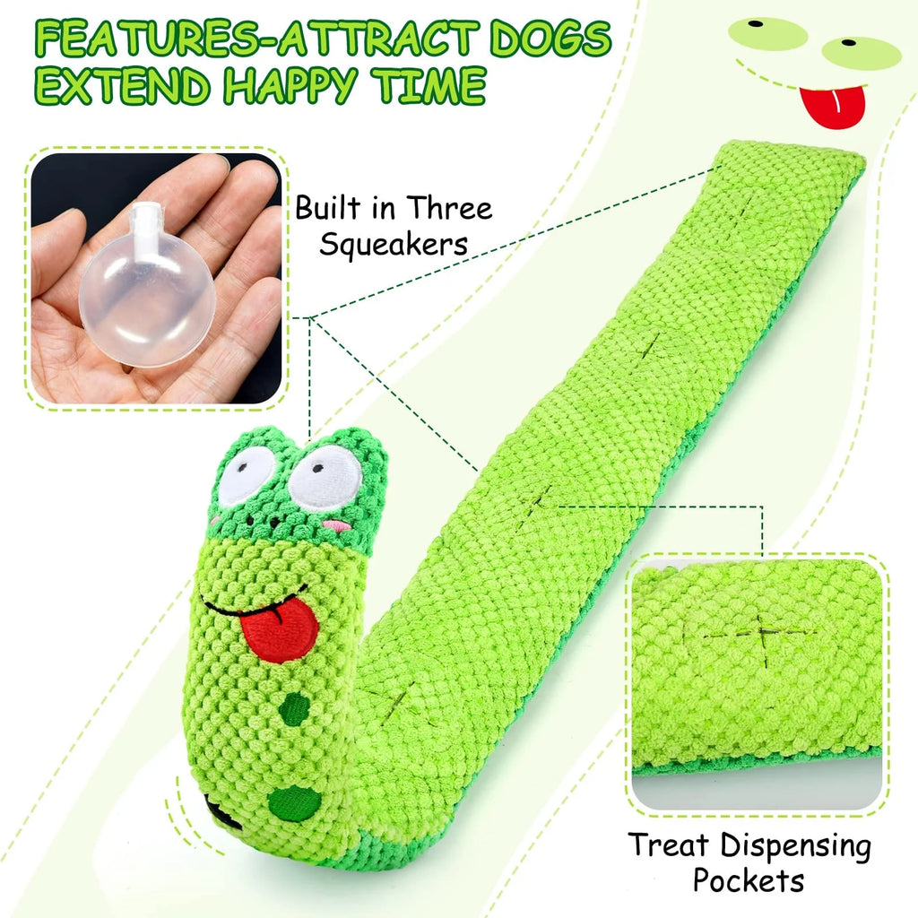 Squeak Dog Toys for Stress Relief and Boredom Prevention, IQ Training Puzzle and Foraging Snuffle Toy for Small, Medium, and Large Dogs