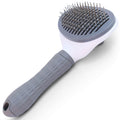 Premium Self-Cleaning Slicker Brush - Enhanced Deshedding Tool for Dogs and Cats with One-Click Cleaning and Ergonomic Grip, Suitable for Long and Short Haired Pets