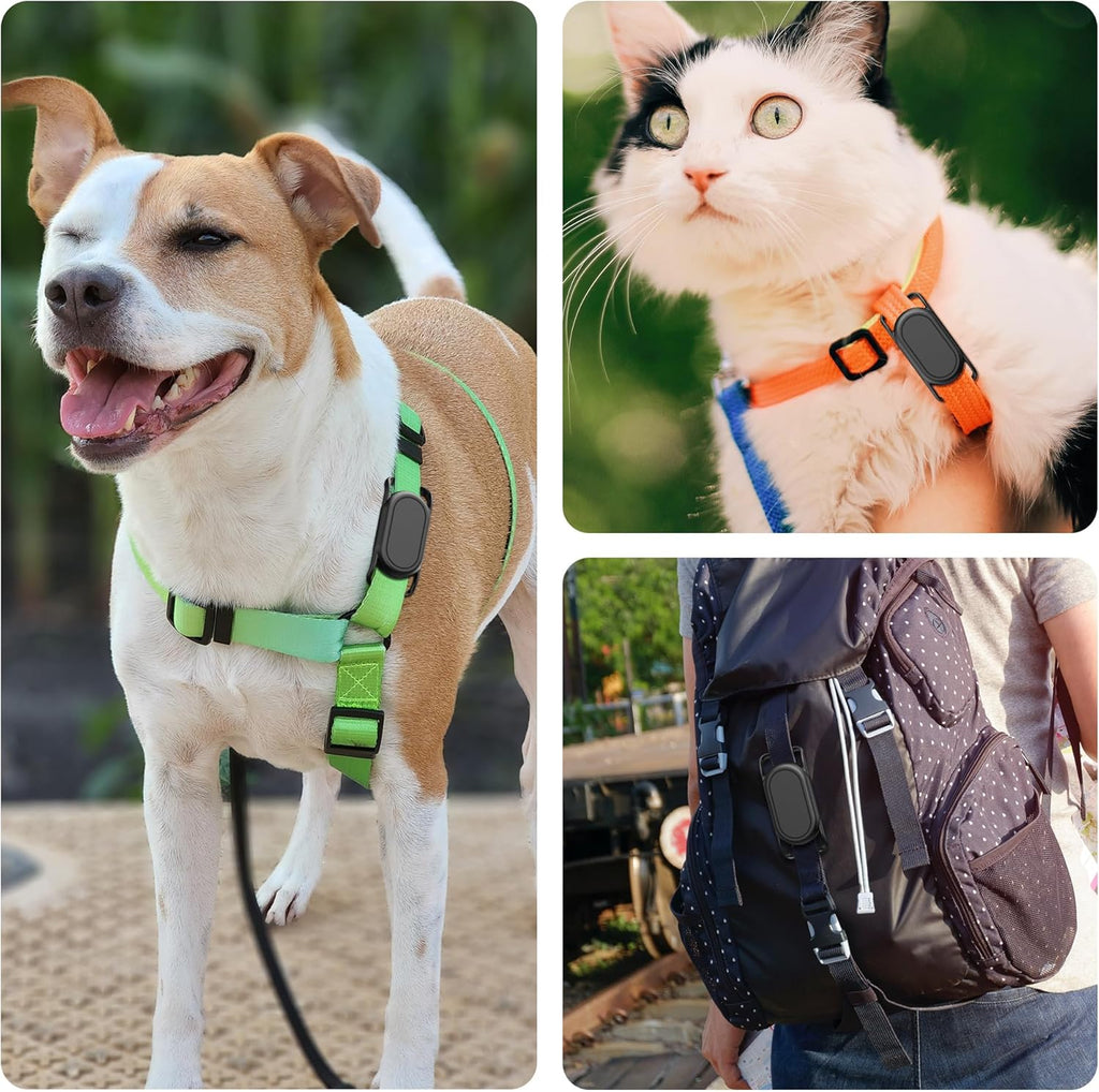 2-Pack Waterproof Silicone Dog Collar Holder for Samsung Smart Tag 2 - Anti-Lost and Scratch Resistant GPS Tracker Case for Cats and Pets, Compatible with Various Collar Widths