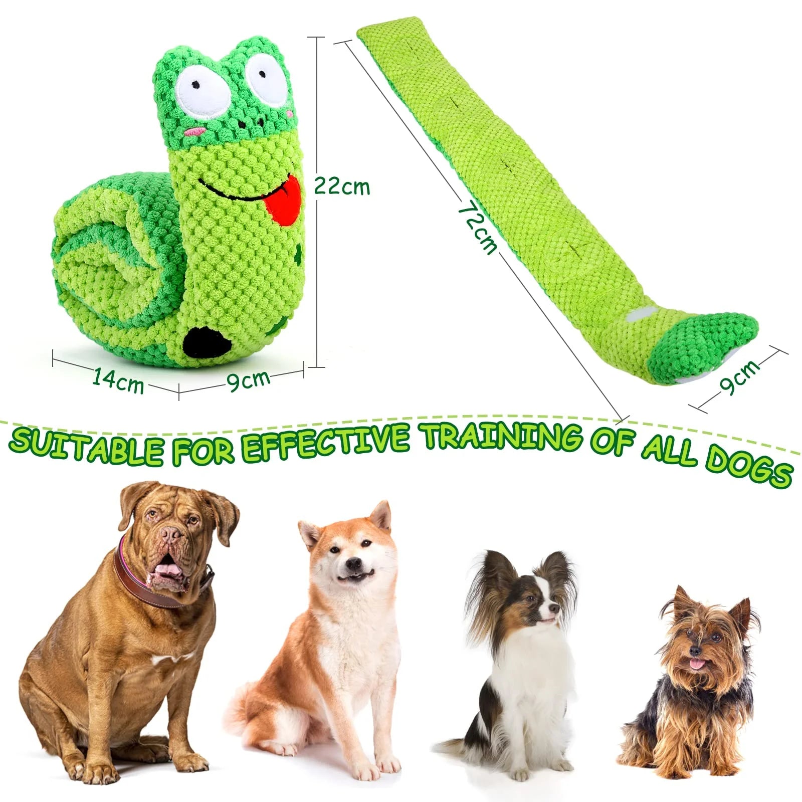 Squeak Dog Toys for Stress Relief and Boredom Prevention, IQ Training Puzzle and Foraging Snuffle Toy for Small, Medium, and Large Dogs