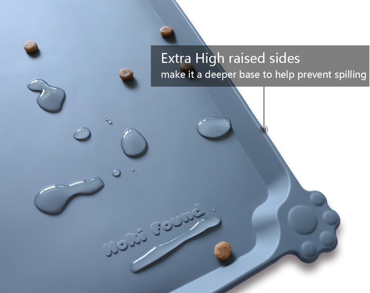 Waterproof Pet Feeding Mats with Raised Edges - Available in Multiple Sizes and Colors for Dogs, Cats, and Other Pets