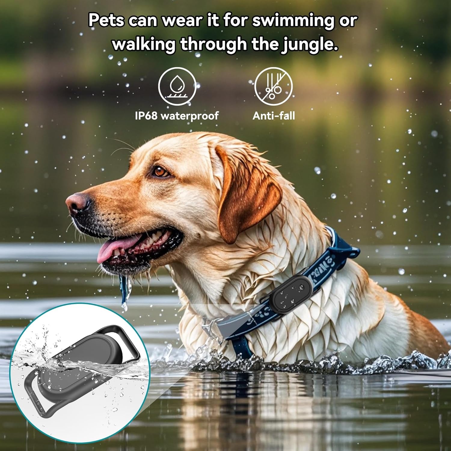 2-Pack Waterproof Silicone Dog Collar Holder for Samsung Smart Tag 2 - Anti-Lost and Scratch Resistant GPS Tracker Case for Cats and Pets, Compatible with Various Collar Widths