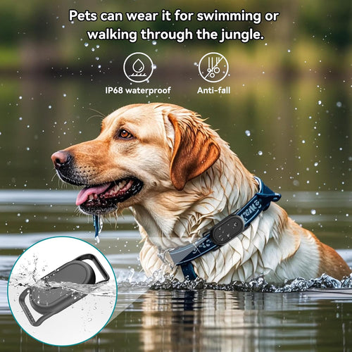 2-Pack Waterproof Silicone Dog Collar Holder for Samsung Smart Tag 2 - Anti-Lost and Scratch Resistant GPS Tracker Case for Cats and Pets, Compatible with Various Collar Widths