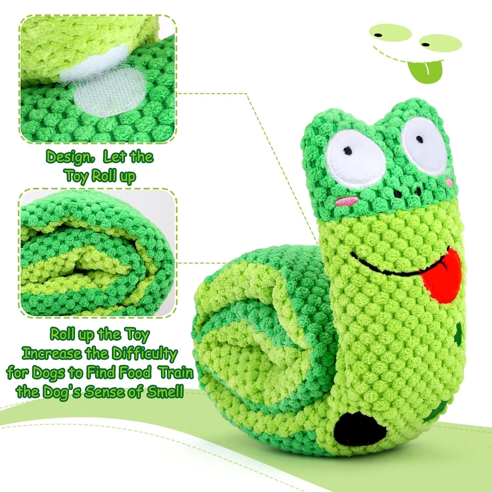 Squeak Dog Toys for Stress Relief and Boredom Prevention, IQ Training Puzzle and Foraging Snuffle Toy for Small, Medium, and Large Dogs